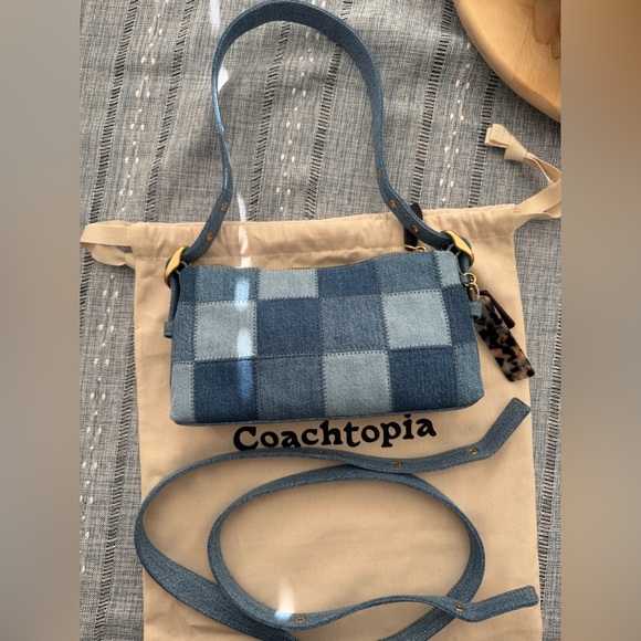 NWT Coachtopia Alter Ego Small Check Board Denim - Picture 6 of 15